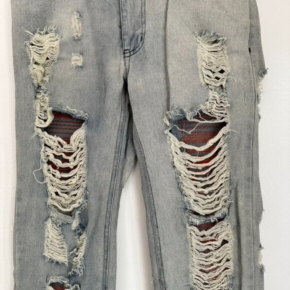 Verdict Still Out Distressed Jeans Size 30 - Picture 4 of 13